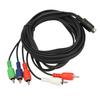 Mini 10 Pin AV DIN Cable Replacement 10 Pin DIN To 5 RCA AV Connection Wire Cable Red Green Blue and Red White for TVs