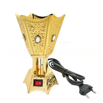 Plug-in Electricity Arabian Incense Burner Metal Temple Worship Buddha Offering Household Indoor Tabletop Decorative Censer