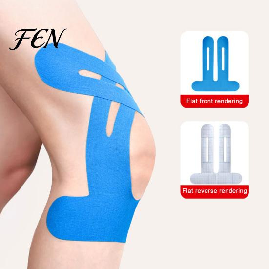 Nastro Kinesiology Sportivo 3/6/12 Pezzi Nastro Pre-tagliato per Ginocchio, Impermeabile Traspirante Senza Lattice Supporto Facile da Applicare e Stabilità Sollievo dal Dolore Sport