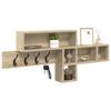 Wall Mounted Nightstand Sonoma Oak 100 x 12 x 43.5 cm