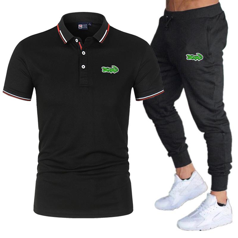 Moda Ropa deportiva Marca de verano Polo de hombre + pantalones Set de 2  piezas Jogging Fitness Suit M-4XL comprar a buen precio — entrega gratuita,  reseñas reales con fotos — Joom
