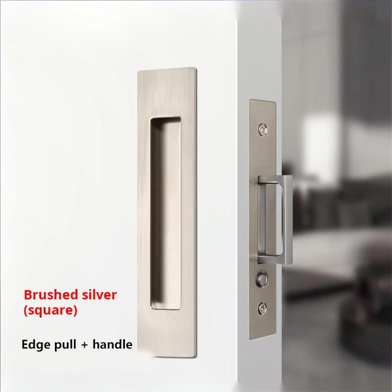 Pocket Door Edge Pull Hidden Handle Pocket Door Hardware Sliding Door Pull Hardware Double-sided Sliding Concealed Handle