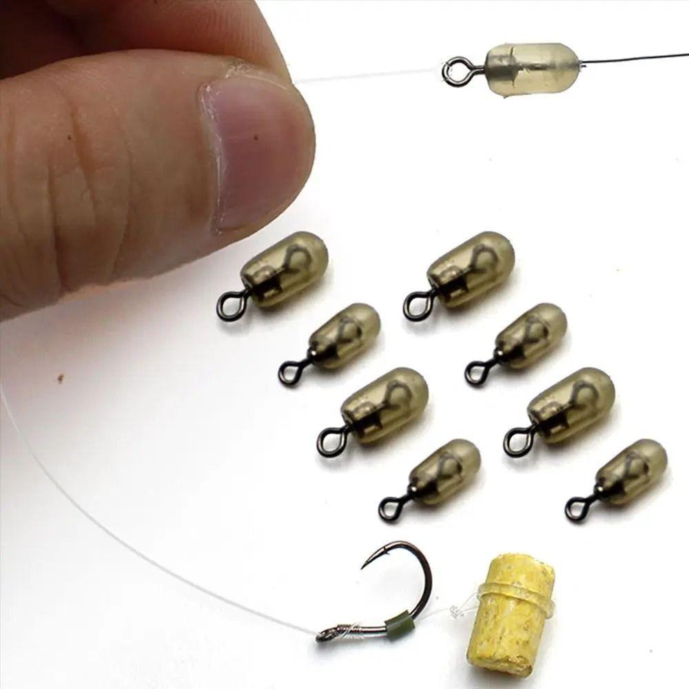100 Stück Match Futteral Angeln Wirbel Stoppper Perlen Anti-Verwicklungs-Perlen Karpfen Schnellwechsel-Spinner 8-förmiger Ring Amerikanischer Wirbel