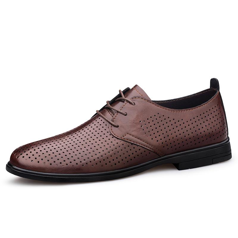 Neuer Herren Formeller Oxford Büro Schuh Mode Schnürung Lässig Flach Designer Schuhe Hohe Qualität Handgemacht Lässig Leder Business Schuh