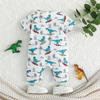 Newborn Jumpsuit Cartoon Dinosaurs Baby Rompers Baby Boy Soft Baby Clothes 3-24 Months
