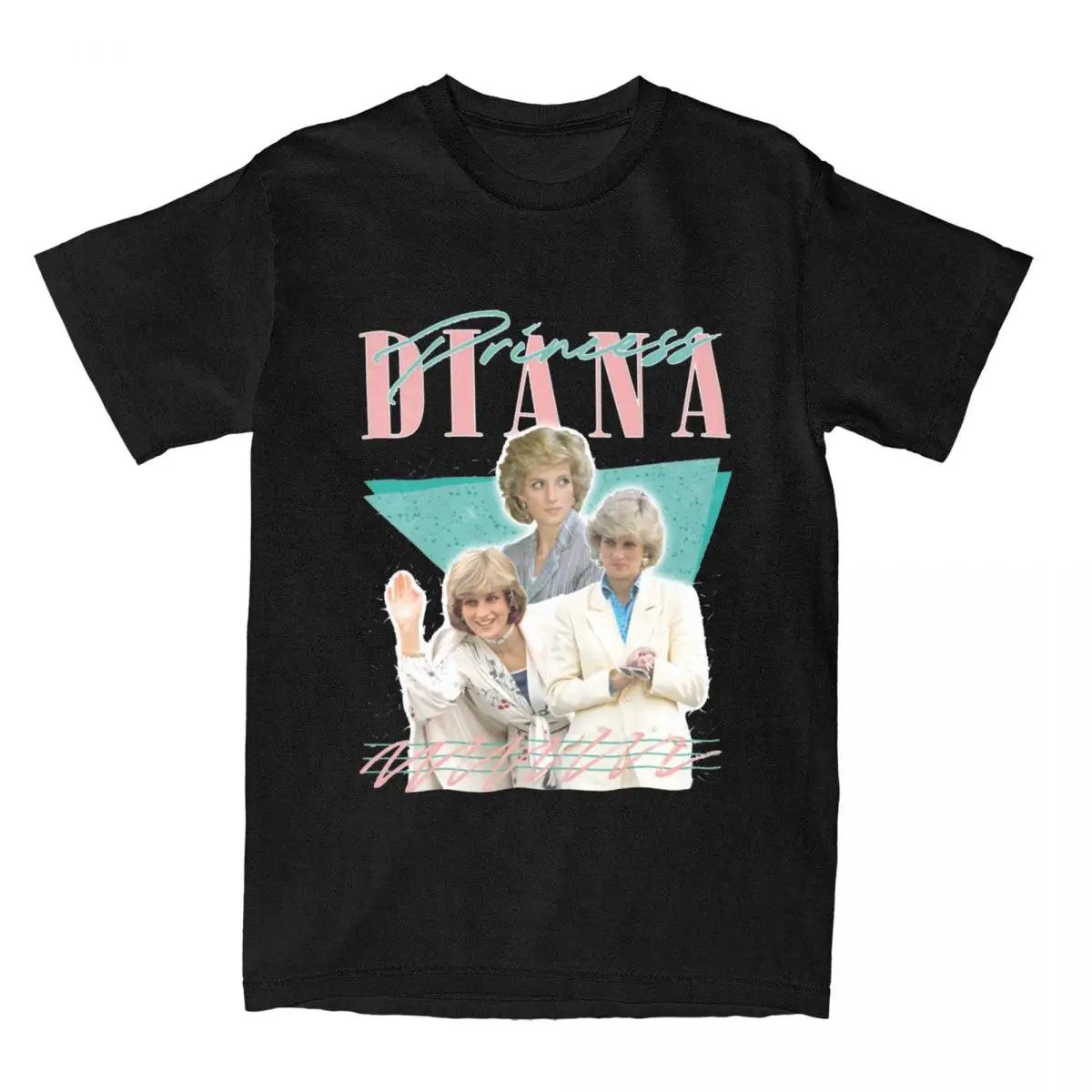 

Men Women Princess Diana T-Shirt Accessories Vintage Pure Cotton T Shirt Tee Clothing Plus Size 4XL