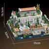 MOC Nové Řecko Akropolis v Athénách Hrad Stavebnice Parthenon Amfiteátr Věž Architektura Cihlová Hračka Dětský Dárek