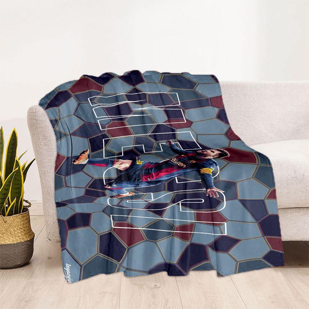 Messi 531 Blanket Warmthful Decor Perfect for Picnics Office Chair Chair for All Seasons Warmthful Decor Ideal Gift for Friends Family Couples Picnic