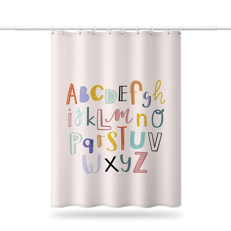 Koupelna zesílená vodotěsná záclona odolná proti plísním sprchový závěs Sprchový oddíl Závěs Sprchový závěs Koupelnový závěs Bez perforace