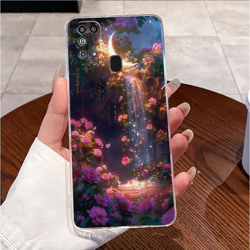Case For Samsung Galaxy M31 M21s M21 M30s Clear Luxury Cute Cat Love Rabbit Funny Silicone TPU Soft Shell Phone Case Back Cover