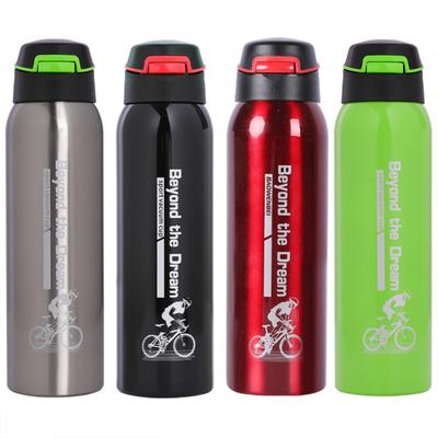 Hot,500ml Stainless Steel 304 Thermos  Cup Bouncing Cover Straw Vacuum Portable Kettle For Cycling