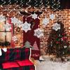 Charming Christmas Snowflake Hanging Decorations With Spiral Design For Festive Displays