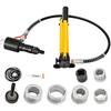 Hydraulic Exhaust Pipe Expander, 1-5/8" to 4-1/4" size, 10 T Manual Hydraulic Pipe Stretcher w/4 Dies and 2 Storing Case for Copper, Aluminum Tubes in
