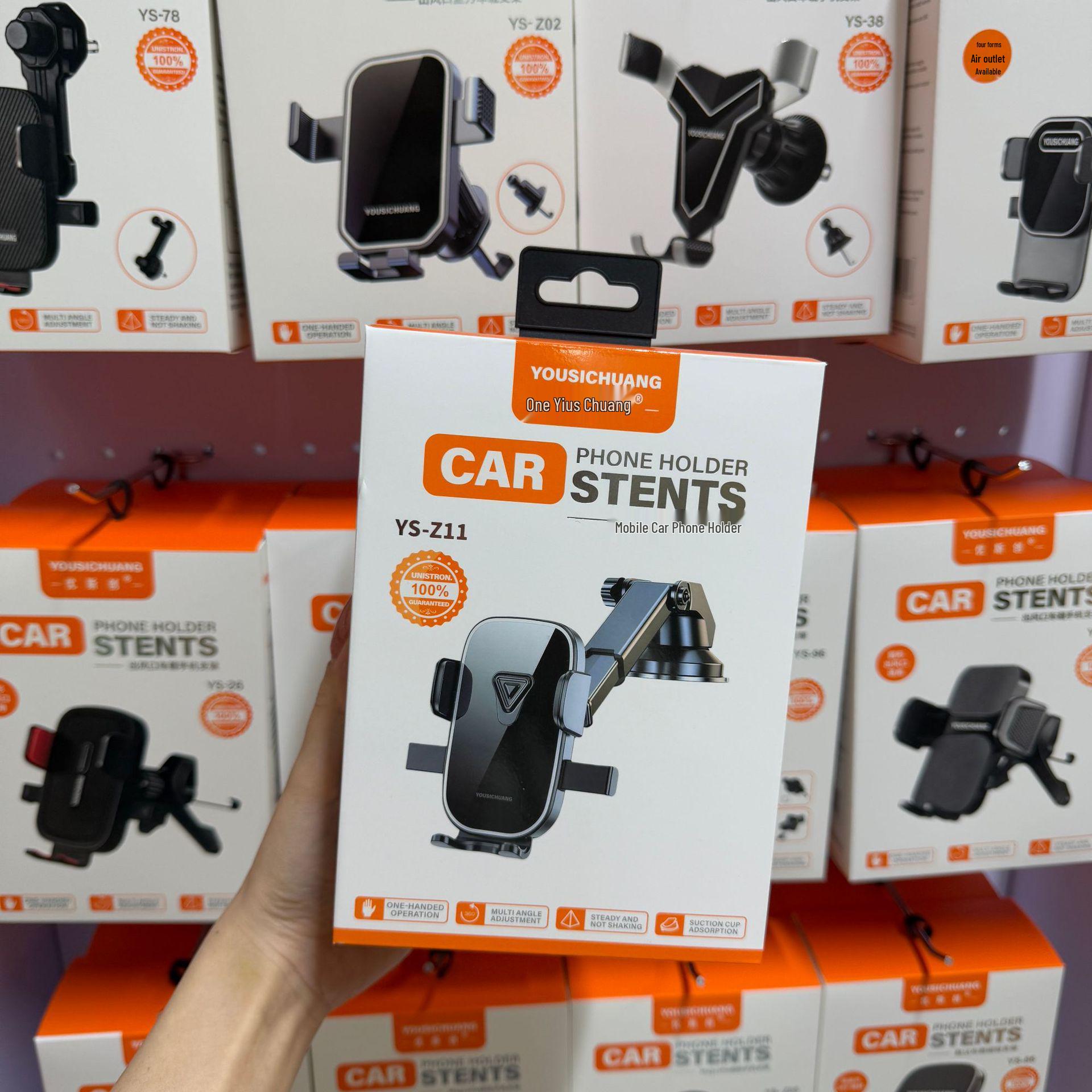 Youschuang YS-Z11 Car Dashboard & Console Phone Holder Suction Cup Mount чёрный