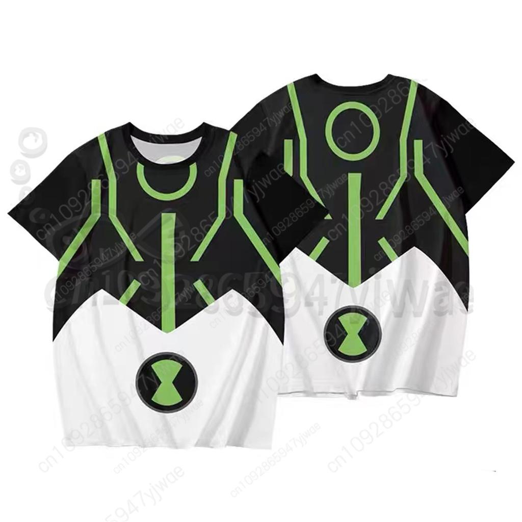 Tricouri Cosplay Omnitrix Ben10 Anime American cu Imprimeu 3D Ben Tennyson pentru Copii Cartoon Mânecă Scurtă Vară Harajuku Topuri Y2k