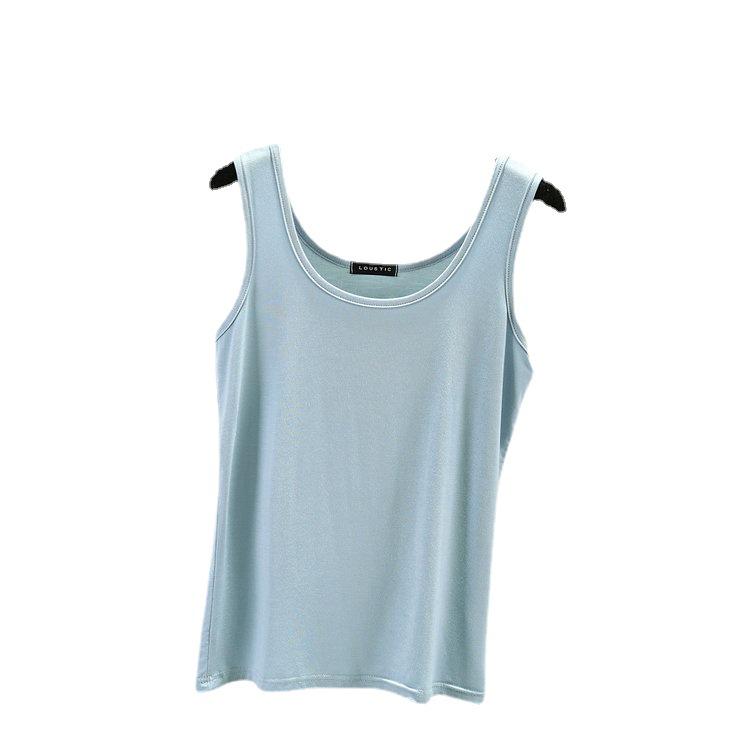 Plus Size Modal Cotton Double U-Neck Camisole for Women - Spring/Summer 2021