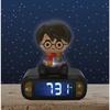 LEXIBOOK - Réveil veilleuse Harry Potter - Sons et mélodies, écran LCD rétro-éclairé et lumineux - Noir