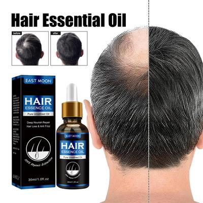 Essenz für dickes Männerhaar. Kräftige, nährstoffreiche, feuchtigkeitsspendende Pflegelösung gegen Haarausfall für dickes und festes Haar.