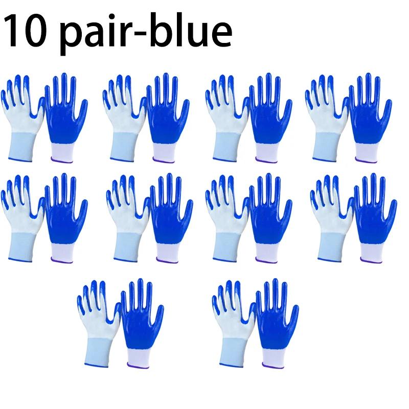 Work Gloves Production Thin Latex Anti Slip and Wear Resistant Work Gloves Breathable Wear Resistant Anti Slip and Oil Resistant