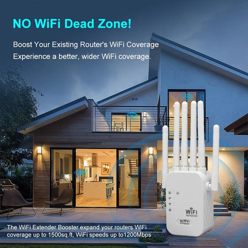 Dual Network Interface Wifi 6 Repeater Signal Amplifier Router 300Mbps Signal Booster Cellular Communication Amplifier
