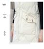 Women's Mid-Length Hooded Cotton Vest: Fashionable, Slimming, Waist-Cinching, Warm, and Cold-Proof Outerwear