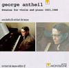 CD BETHS; DE LEEUW - Antheil;Piano&Violin Sons. MO782022 Montaigne 1994 France Classical Used