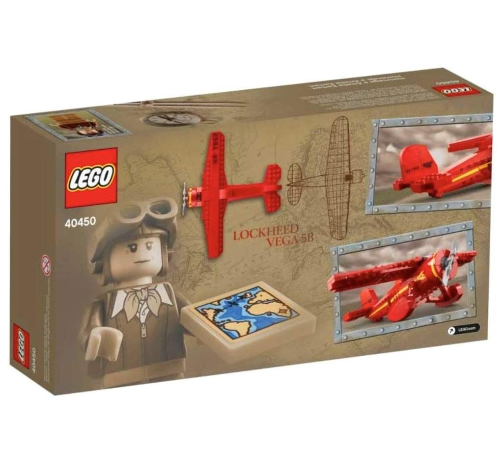 LEGO 40450 International Day Amelia Earhart Tribute 203 Pieces WeeDoo Toys Women's -