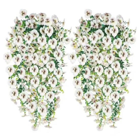 Yousheng 1/2Pcs Simulated Plants Easy to Care No Watering No Withering Bright Color Realistic Appearance Decorative Fake Plant Home Decor