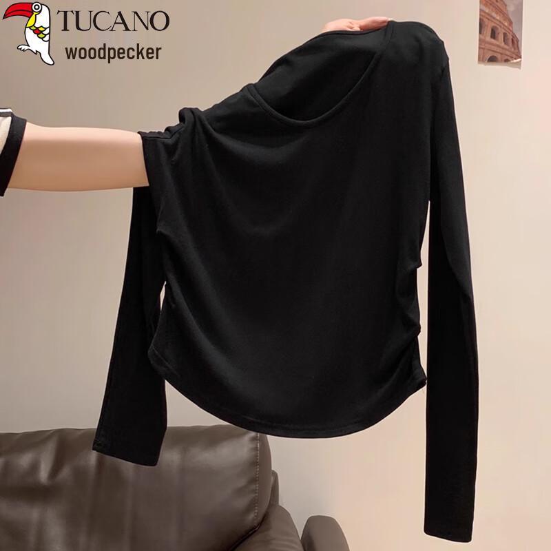Woodpecker Women's Ribbed V-Neck Long Sleeve T-Shirt