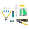 RJ45 Crimping Tool 3 in 1 Network Tool Set with Cable Tester Cutting, Stripping, Crimping Fits for RJ12 RJ11 CAT5 CAT6