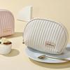 Stylish Waterproof Travel Cosmetic Bag For Women Half-Circle Cake Makeup Bag