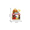 Idea Streetscape Nanobricks City Street View Micro Diamond Block Toy Coffee Burger Ice Cream Cake Juice Shop Building Bricks