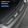 For Peugeot 207 208 RCZ Rifter 308 307 407 206 108 Carbon Car Door Sill Scuff Covers Black Door Panel E Guards Protector