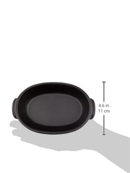 Banko-ware gratäng liten för en diameter värmeugn öppen mikrovågsugn diskmaskin tillverkad i Japan form, storlek, person, ca. 19 cm, tålig, keramik, säker,