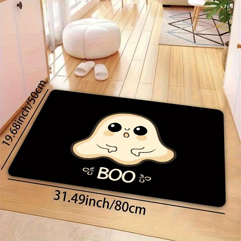 BOO Cartoon Area Rug - 8mm Thick, Machine Washable, Perfect for Gaming Room, Bathroom, Kitchen, Living Room, Bedroom, and Entryw