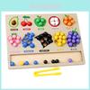 Holz-Fruchtsortierpuzzle für Kleinkinder zum Lernen und zur Entwicklung der Feinmotorik