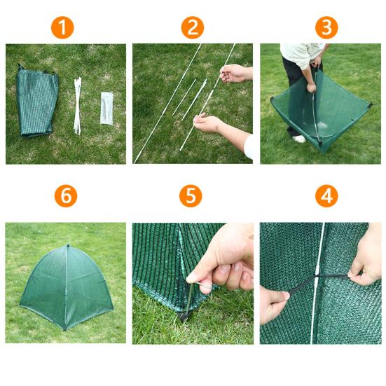 Kryt rostlinného stanu Pest Barrier s kolíkem Venkovní zahrada Ovoce Zelenina Rostlina Stínící síťovina Síťovaný kryt Ochranný kryt proti ptákům a zvířatům