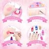 VBACALA Makeup Toy, Colorable Makeup Set for Kids, 3-Tier Makeup Box, Dresser, Girls' Makeup Tools, Cosmetics, Pretend Play, Princess Toy, Children, E
