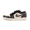 Jordan Air Jordan 1 Jiang Immersed Moon Cushioning, Wear Resistant Low Top Vintage Basketball Shoes Unisex Black Pink DC0774-003(Team1390-)