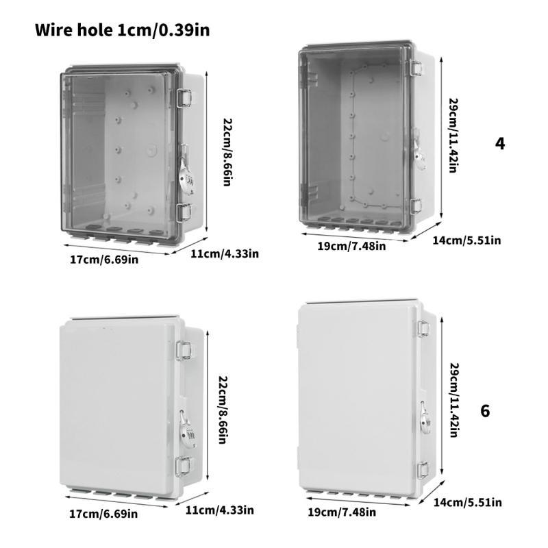  Plastic Waterproof Connection Cable Power Case Junction Box Indoor Wire Shell Outdoor Electrical Connection Box