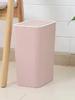 Nouvelle poubelle rectangulaire créative Cuisine Salle de bain Toilettes Poubelle Salon Pièce Avec couvercle Poubelles Poubelle à poussoir nordique