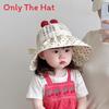 Baby Summer Breathable Cotton Sun Hat With Wide Brim For Outdoor Sun Protection