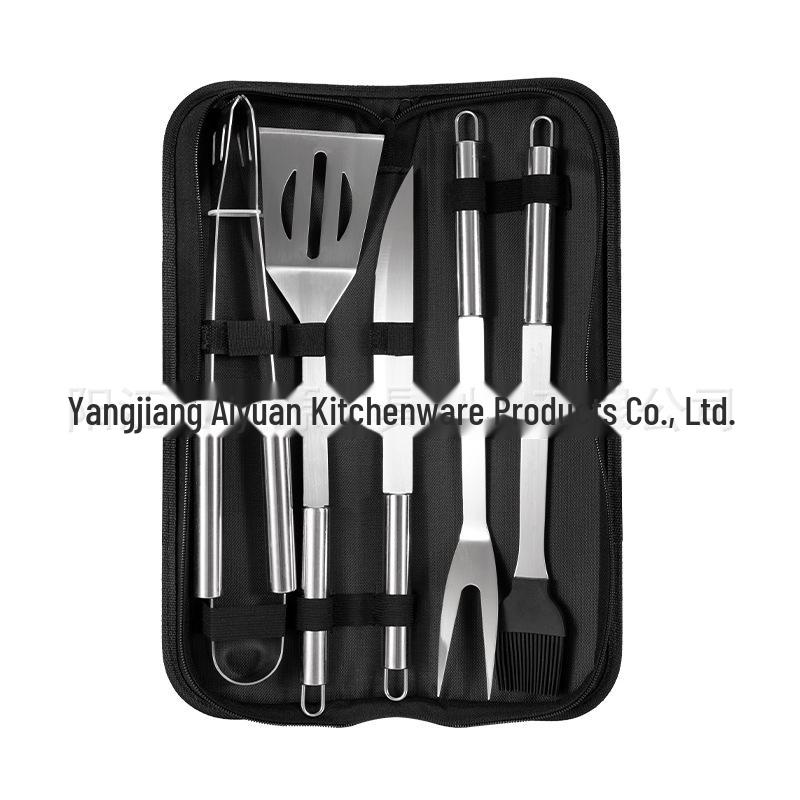 Portable Stainless Steel BBQ Tool Set for Home, Outdoor, and Camping – Includes Knife and Fork