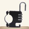 Waterproof Password Helmet Lock 3 Digit Anti Theft Padlock Durable Helmet Combination Lock  Bicycle