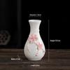 Mini Ceramic Vase for Flowers - Perfect for Home or Office Decor, Holds Dried or Hydroponic Plants