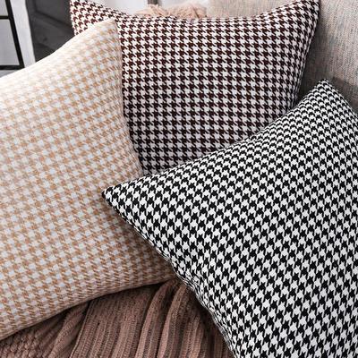 Nordic Light Lüks Houndstooth Yastık Kılıfı Yatak, Ofis, Araba veya Kanepe için