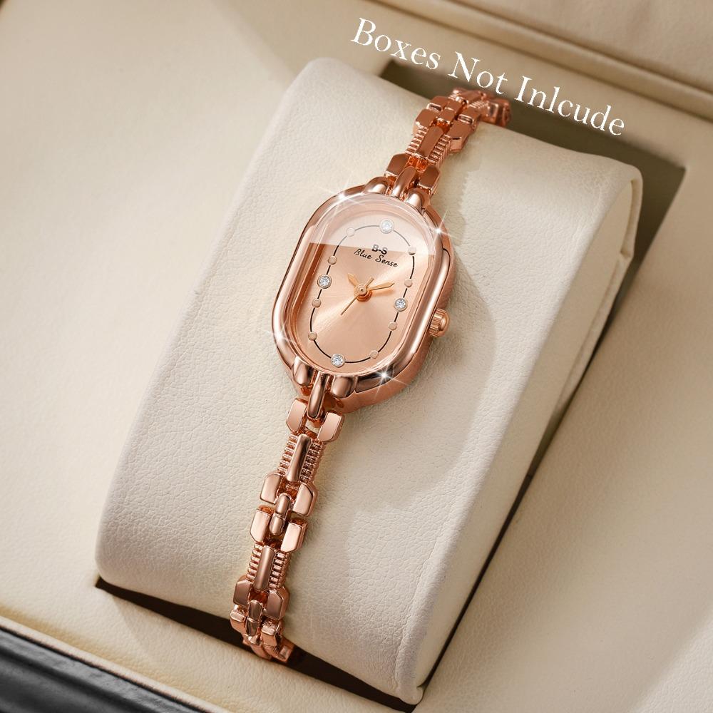 Minimalist Women Quartz Watch Rhinestone Small Dial Watch Thin Bracelet Watch Versatile Wear