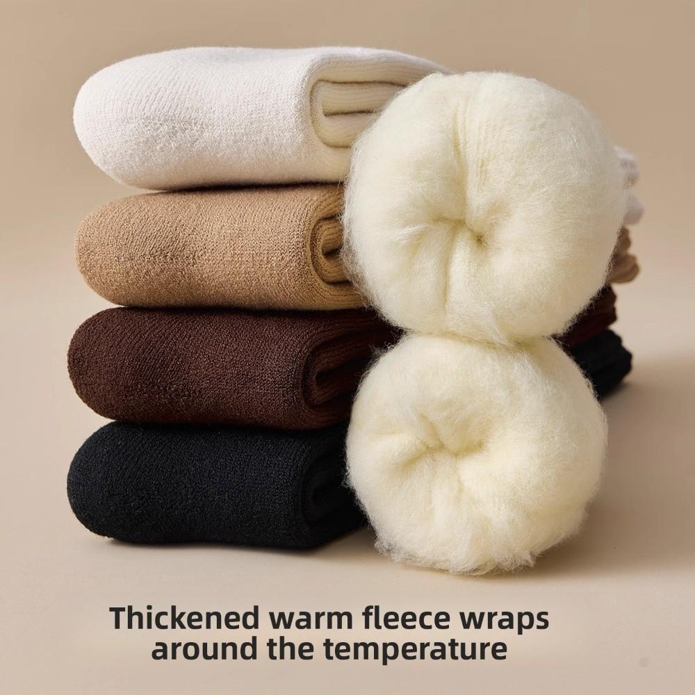 Polyester Cotton Winter Warmer Thicken Sock Calf Terry Socks Keep Warm Tool Winter Warmer
