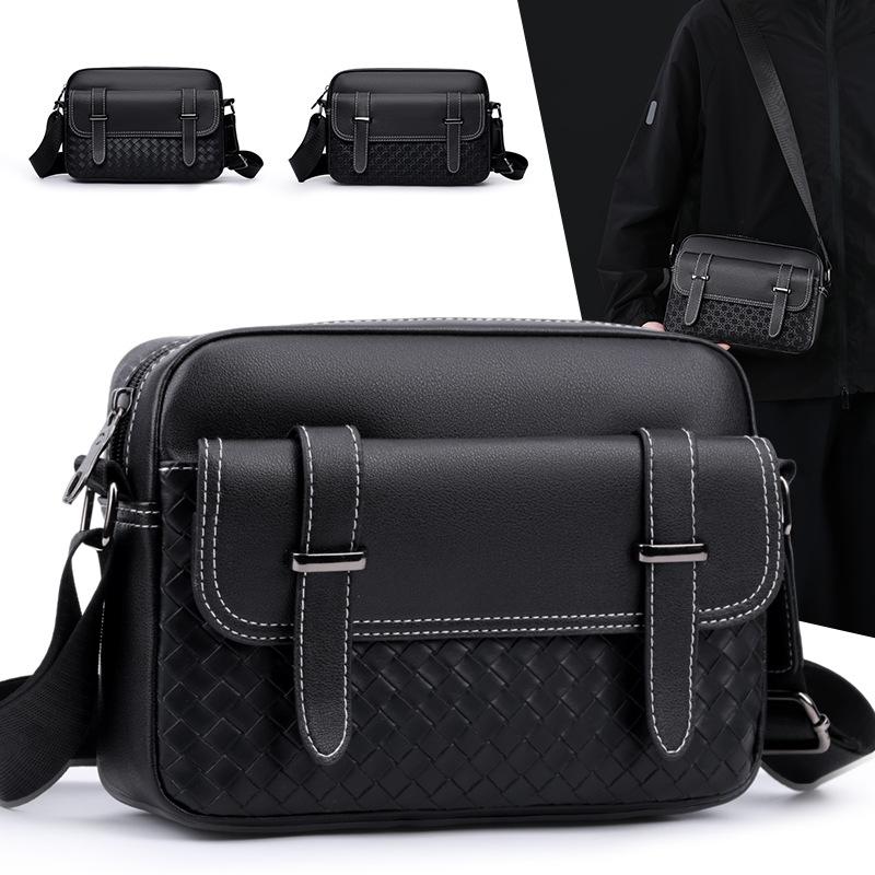 Men's Crossbody Bag Multi-compartment Business Shoulder Bag
