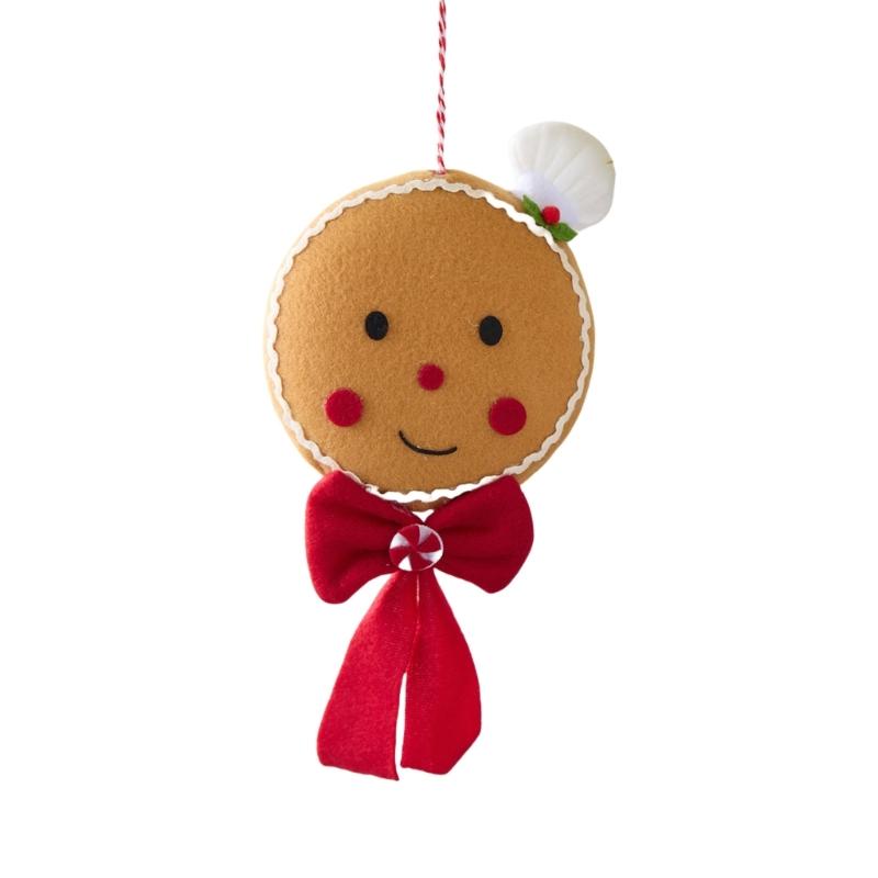 Gingerman Ornament Christmas Tree Hanging Decorations For Door Wreath Mantels Shelf Decoration Indoor and Outdoor